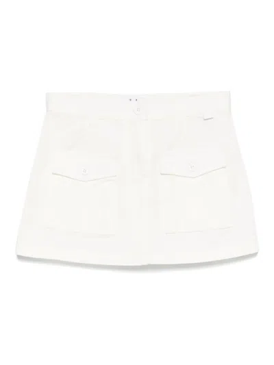 Il Gufo Kids' Twill Skirt In White
