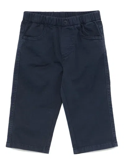 Il Gufo Babies' Twill Trousers In Blue