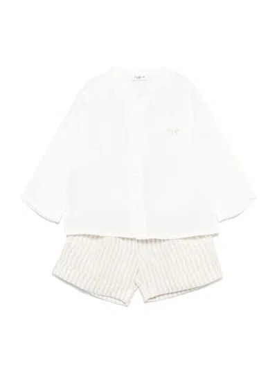 Il Gufo Kids' Two-piece Suit In Neutral