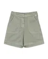 Il Gufo Two-pocket Cotton Shorts In Gray