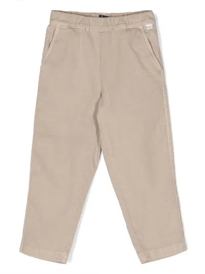 Il Gufo Kids' Two-pocket Slip-on Chinos In Neutrals
