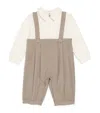 Il Gufo Two-tone Romper (1-18 Months) In Beige