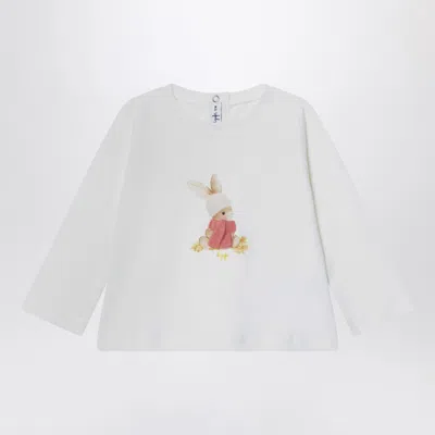 Il Gufo Unisex Mini Bunny Long-sleeve T-shirt In White