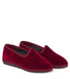 Il Gufo Velvet Flats In Multi