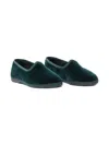 Il Gufo Velvet Loafers In Green