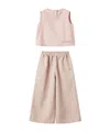 Il Gufo Vest  Pants 2 Piece Set In Nude
