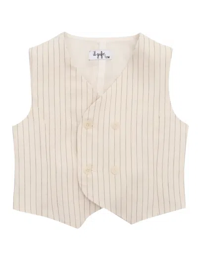 Il Gufo Kids' Vest In Brown