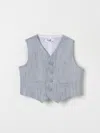 Il Gufo Babies' Vestcoat  Kids Color Gnawed Blue