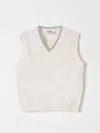 Il Gufo Babies' Vestcoat  Kids Color Milk In Milch