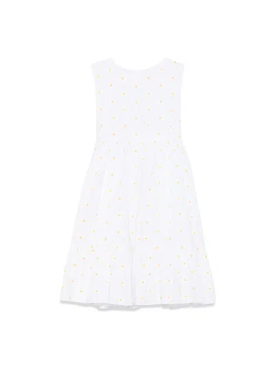 Il Gufo Kids' Vestito S/maniche Bianco In White