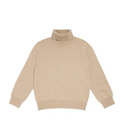 Il Gufo Kids' Virgin Wool Rollneck Sweater In Multi
