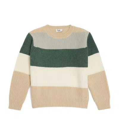 Il Gufo Kids' Virgin Wool Striped Sweater (4-14 Years) In Multicolor