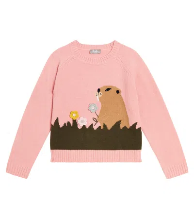 Il Gufo Kids' Virgin Wool Sweater In Multicoloured