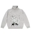 Il Gufo Virgin Wool Turtleneck Sweater In Grey