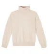 Il Gufo Virgin Wool Turtleneck Sweater In Neutral