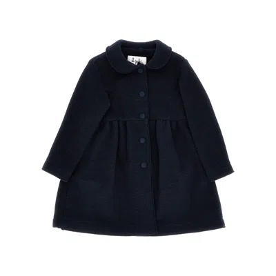 Il Gufo Kids' Virgin Wool-blend Cloth Coat In Blue