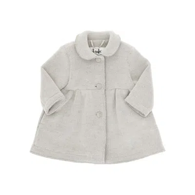 Il Gufo Kids' Virgin Wool-blend Cloth Coat In Gray