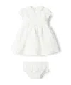 Il Gufo Waist Belt Dress In White