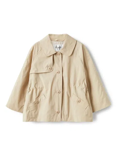 Il Gufo Kids' Water-repellent Jacket In Neutrals