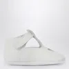 Il Gufo White Baby Shoe In Nappa Leather In White