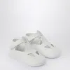 Il Gufo White Baby Shoe In Nappa Leather