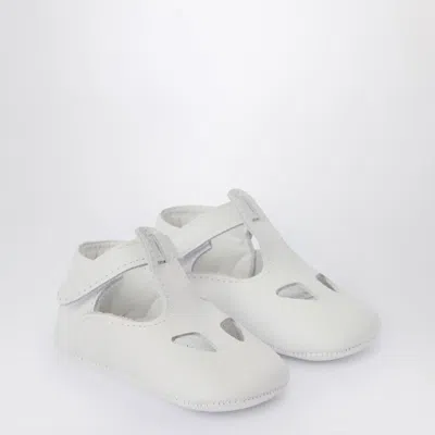 IL GUFO WHITE BABY SHOE IN NAPPA LEATHER