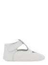 Il Gufo White Baby Shoe In Nappa Leather In White