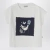 Il Gufo Crewneck T-shirt With Printed Application In White