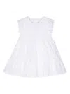 IL GUFO WHITE COTTON VOILE DRESS WITH CULOTTE