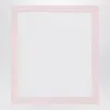 Il Gufo White Cover With Pink Seersucker Border In White