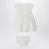 Il Gufo White Dress With Culotte In Viscose Poplin In White