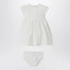 Il Gufo White Dress With Culotte In Viscose Poplin In White