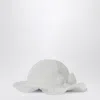 Il Gufo White Hat With Bow In White