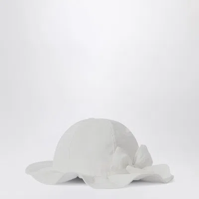 Il Gufo White Hat With Bow