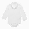Il Gufo White Chemisier Bodysuit In White