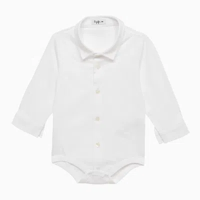 Il Gufo White Jersey Shirt Bodysuit