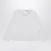 Il Gufo White Jersey With Ruffle Collar In White