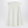 Il Gufo White Linen Dress With Ruffles
