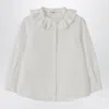 Il Gufo White Shirt With Ruffled Collar