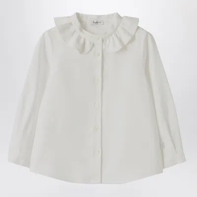 Il Gufo White Shirt With Ruffled Collar