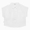 Il Gufo White Stretch Poplin Shirt In White