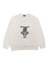 Il Gufo White Sweatshirt With Print In White