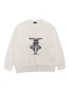 Il Gufo White Sweatshirt With Print In White