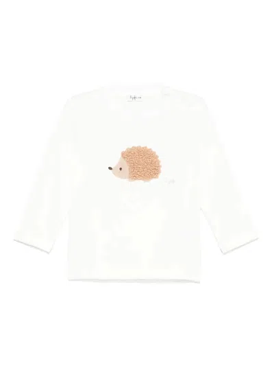 Il Gufo Babies' White T-shirt With Application