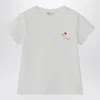 Il Gufo White T-shirt With Embroidered Logo In White
