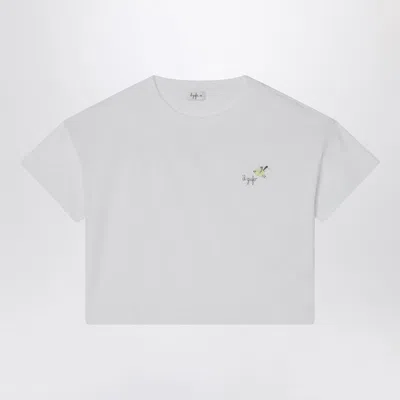 Il Gufo White T-shirt With Embroidered Logo