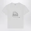 Il Gufo White T-shirt With Embroidered Logo In White
