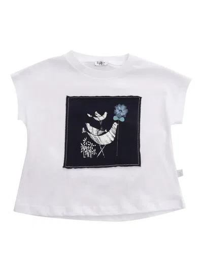 Il Gufo Kids' White T-shirt With Print