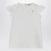 Il Gufo White T-shirt With Ruffled Sleeves In White