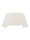 Il Gufo White Tricot Cardigan In White
